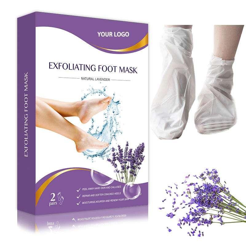 Lavender Exfoliating Foot Mask for Dead Skin Removal & Heel Softening