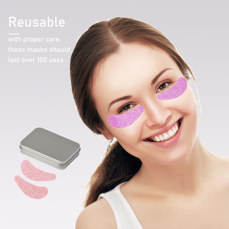 Reusable Silicone Eye Patches with Applicator Case OEM