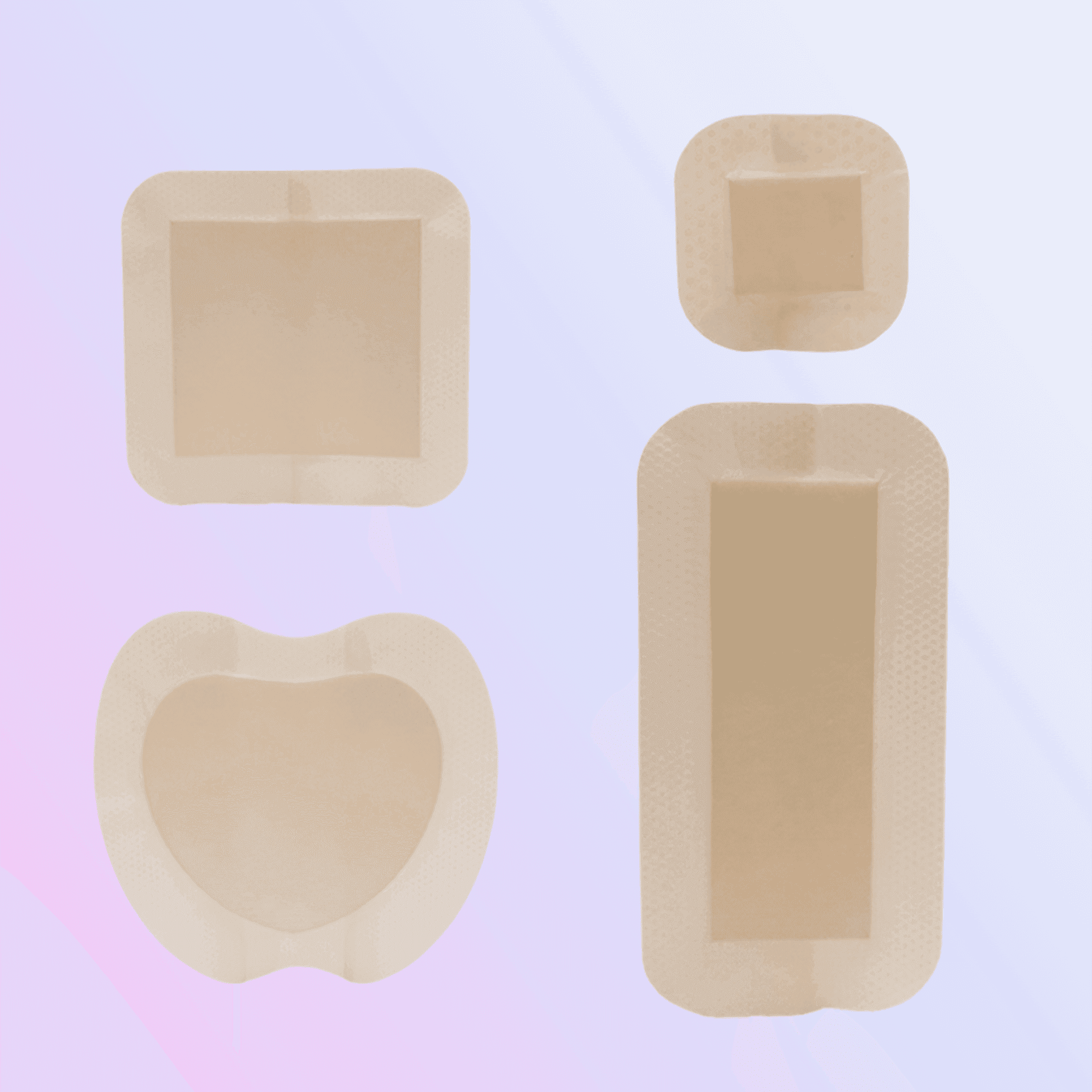 Silicone Foam Wound Care Dressing – Cut-to-Fit with Border for Irregular Wounds