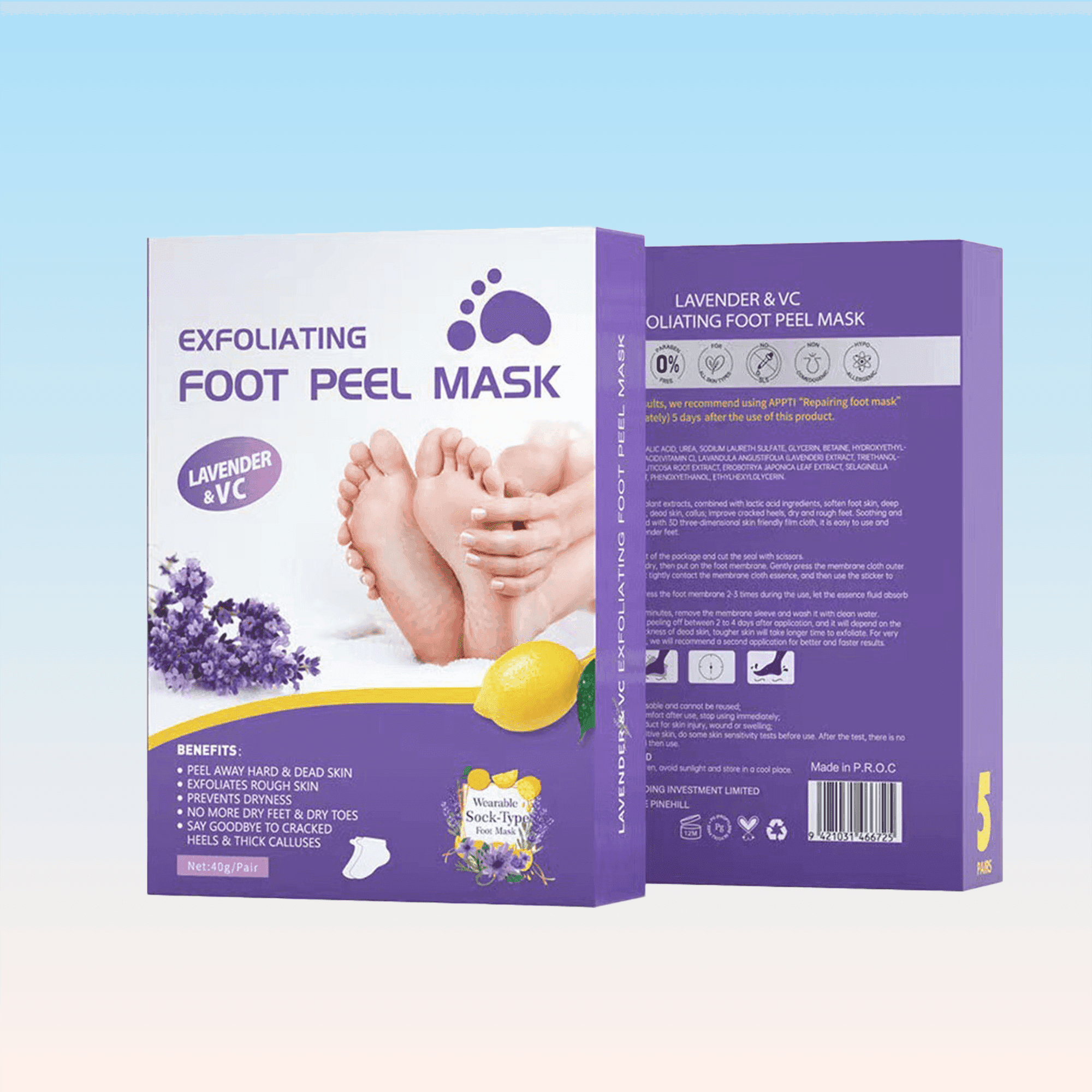 Foot Mask Peel – Exfoliating Foot Mask to Remove Dry, Dead Skin
