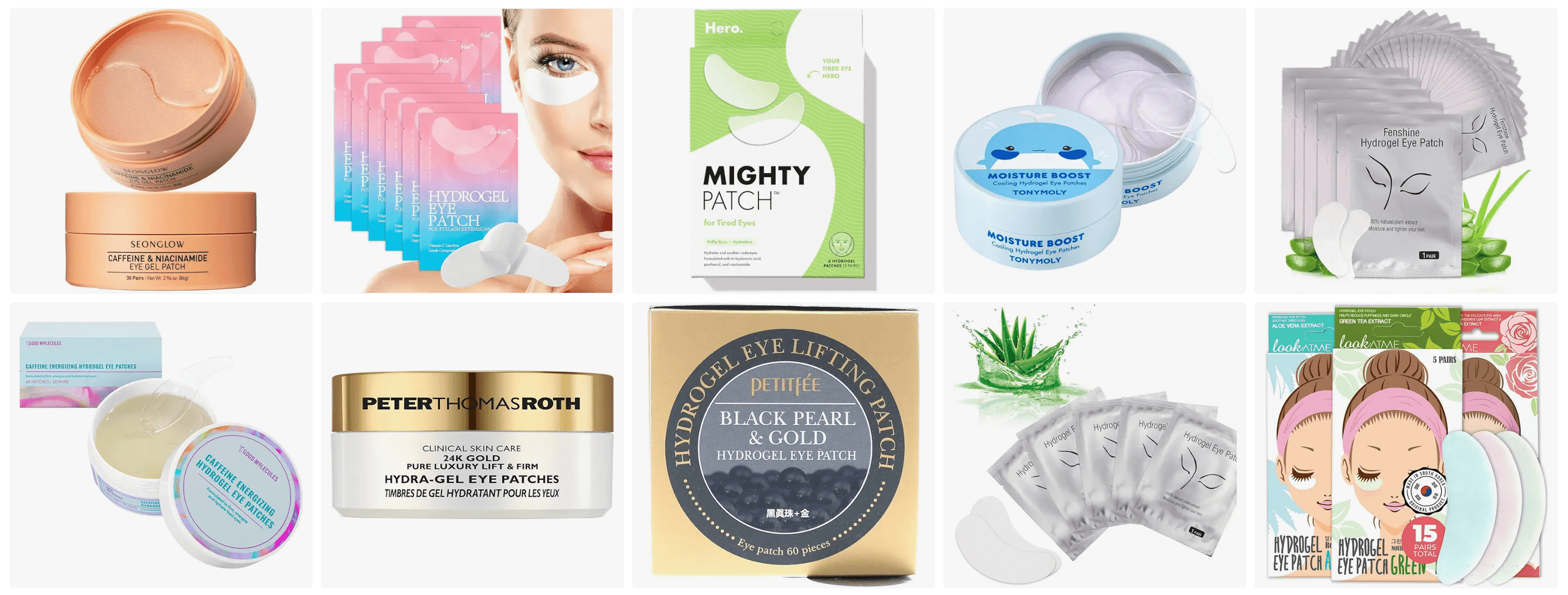 Specialty OEM eye patches including microneedle and gold collagen formulas