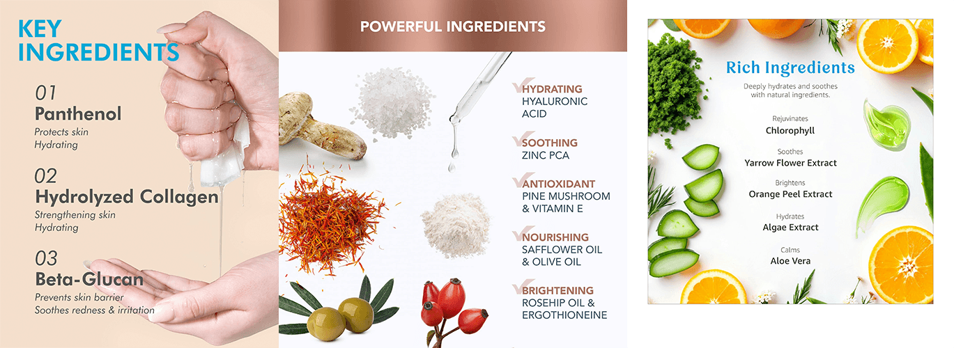 natural face mask ingredients for firming OEM production