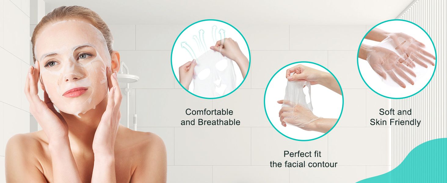 Hydrating facial mask sheet