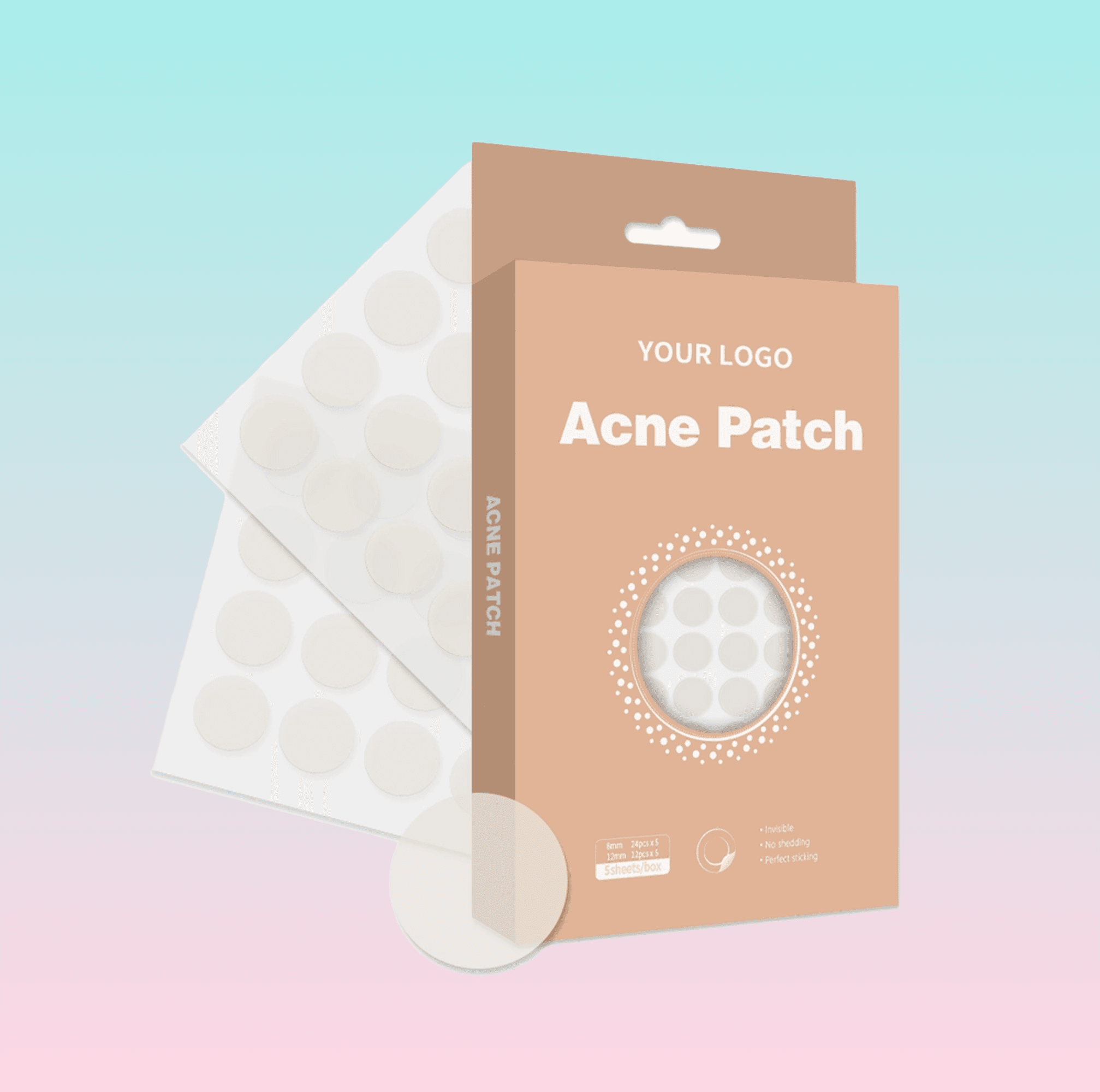 Invisible Round Acne Patches | OEM & Private Label