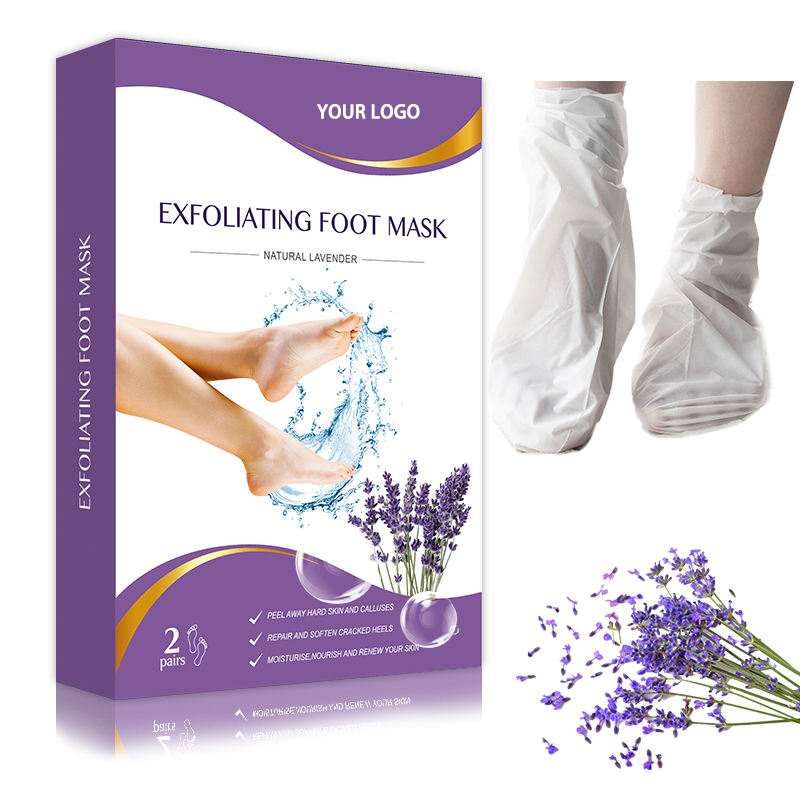 Lavender Exfoliating Foot Mask for Dead Skin Removal & Heel Softening