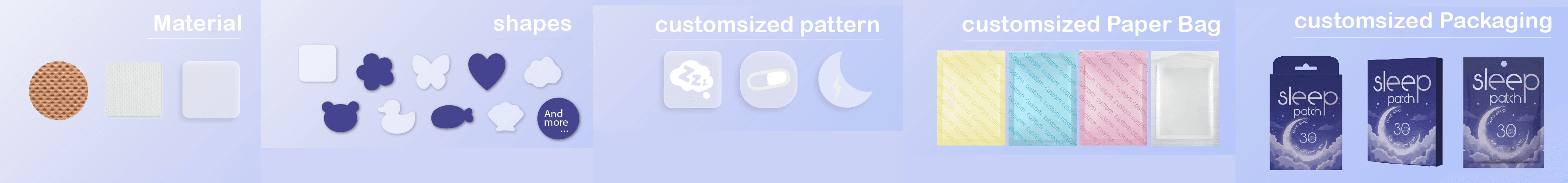 oem natural sleep patch custom services