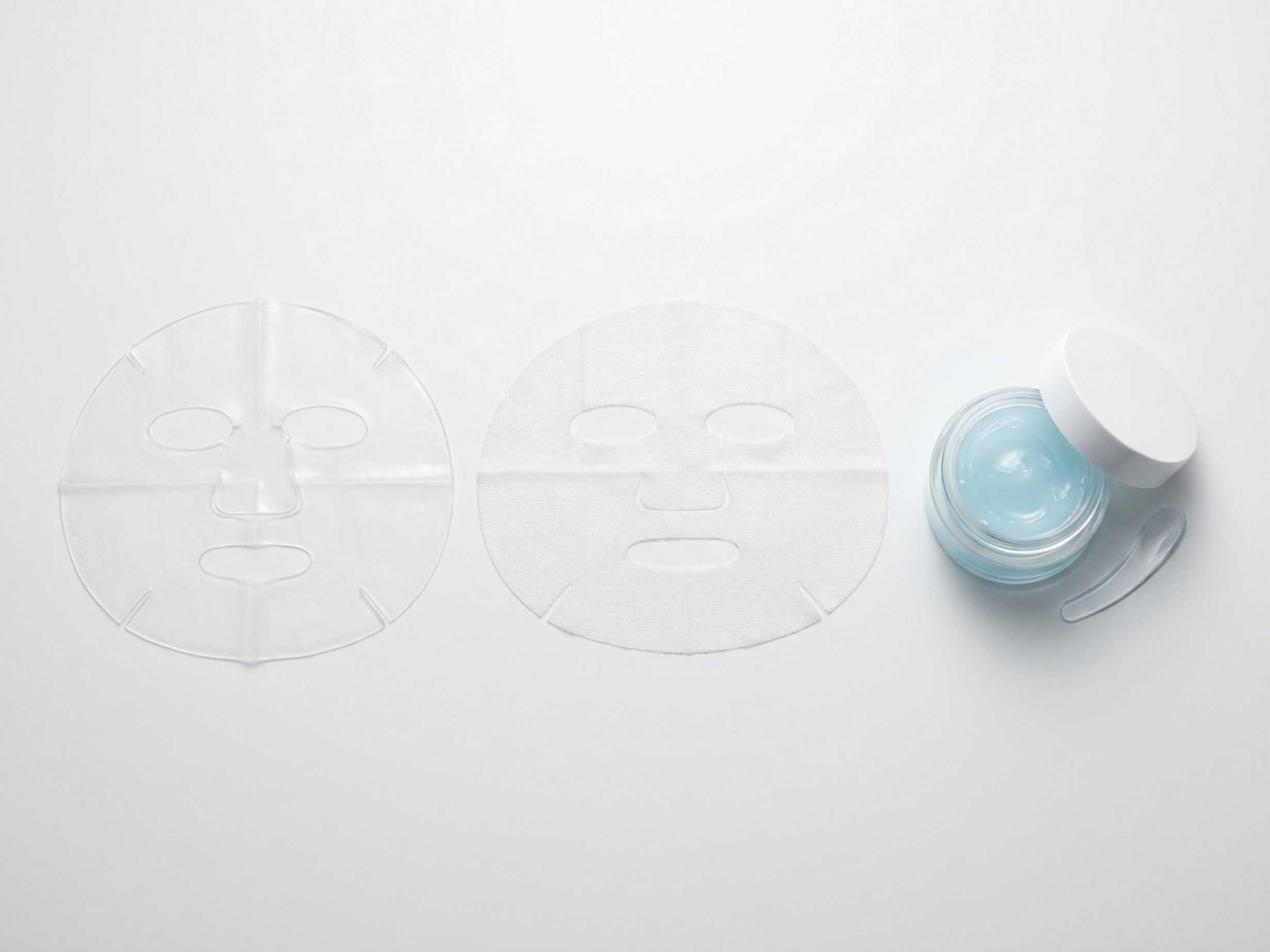 comparison of hydrogel bio cellulose and sleeping PDRN face masks