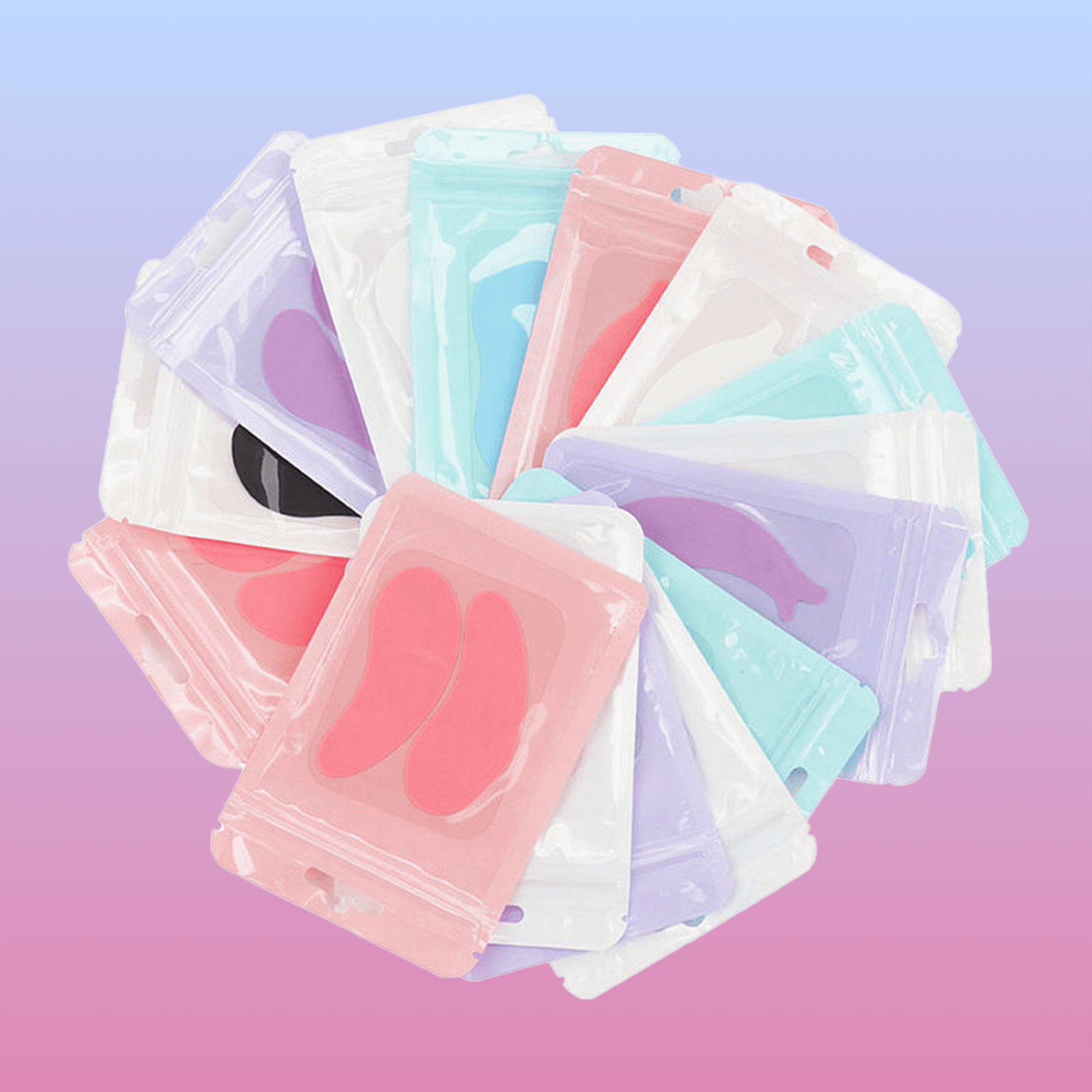 Bulk OEM Reusable Silicone Eye Patches (No Case)