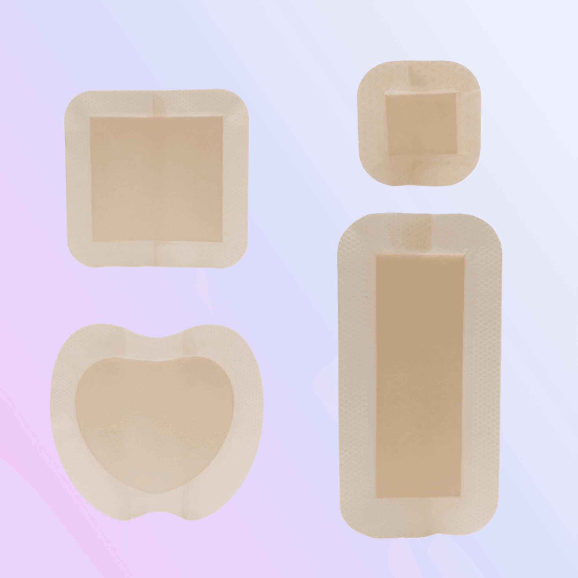 Silicone Foam Wound Care Dressing – Cut-to-Fit with Border for Irregular Wounds