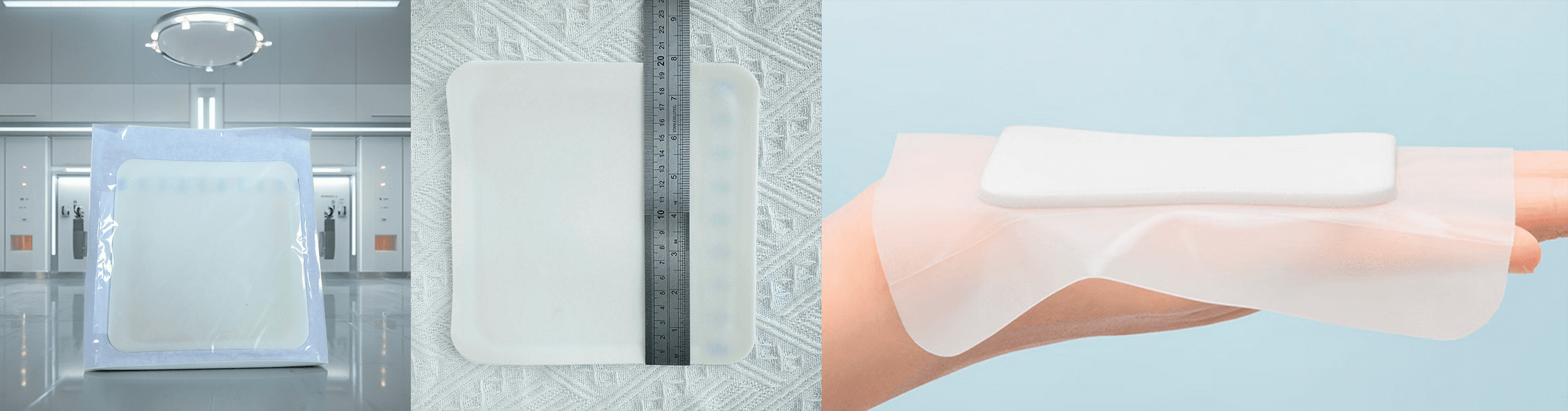 Veilta hydrocolloid dressing composition with gel layer