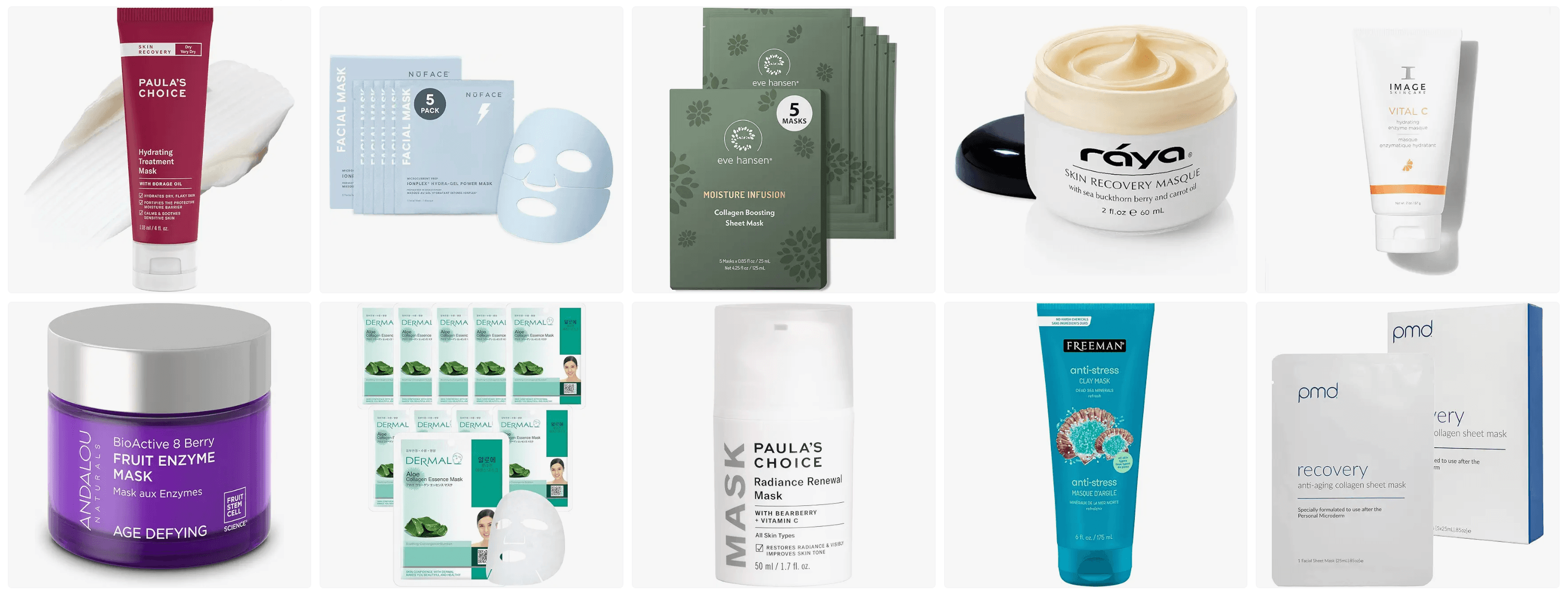 woman applying firming face mask for anti-aging skincare OEM product