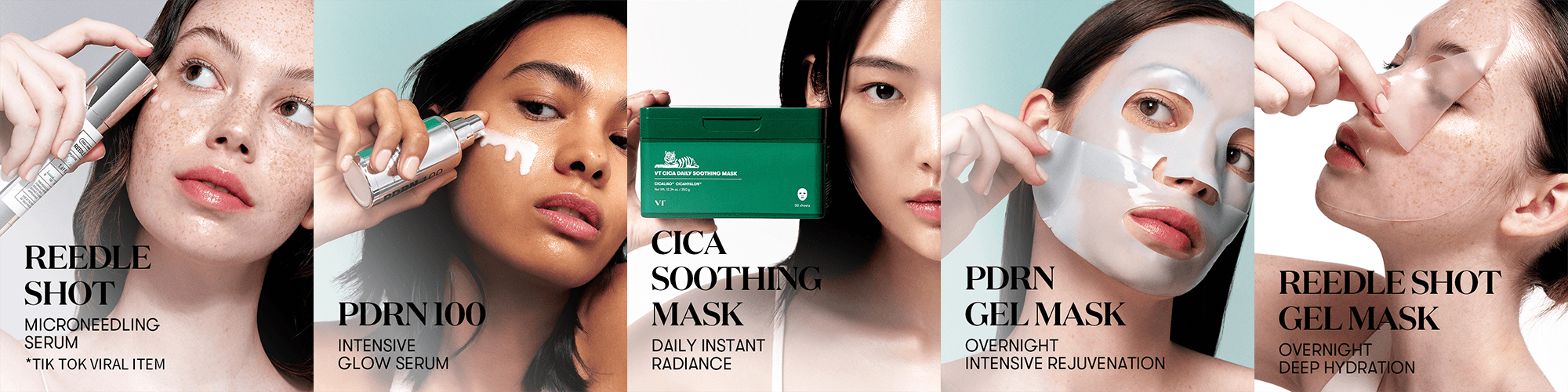 woman choosing skincare mask for mature skin OEM display